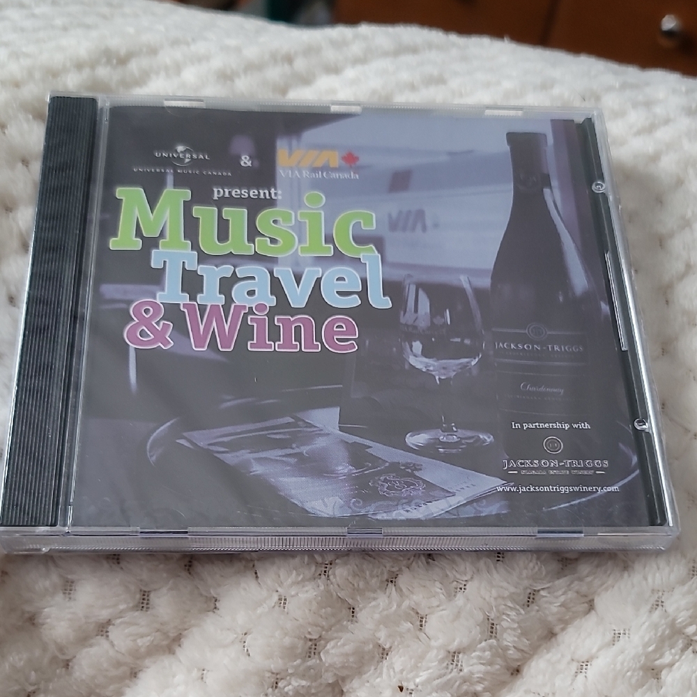 Music, Travel & Wine promotional CD/DVD collection from Jackson-Triggs Winery. 